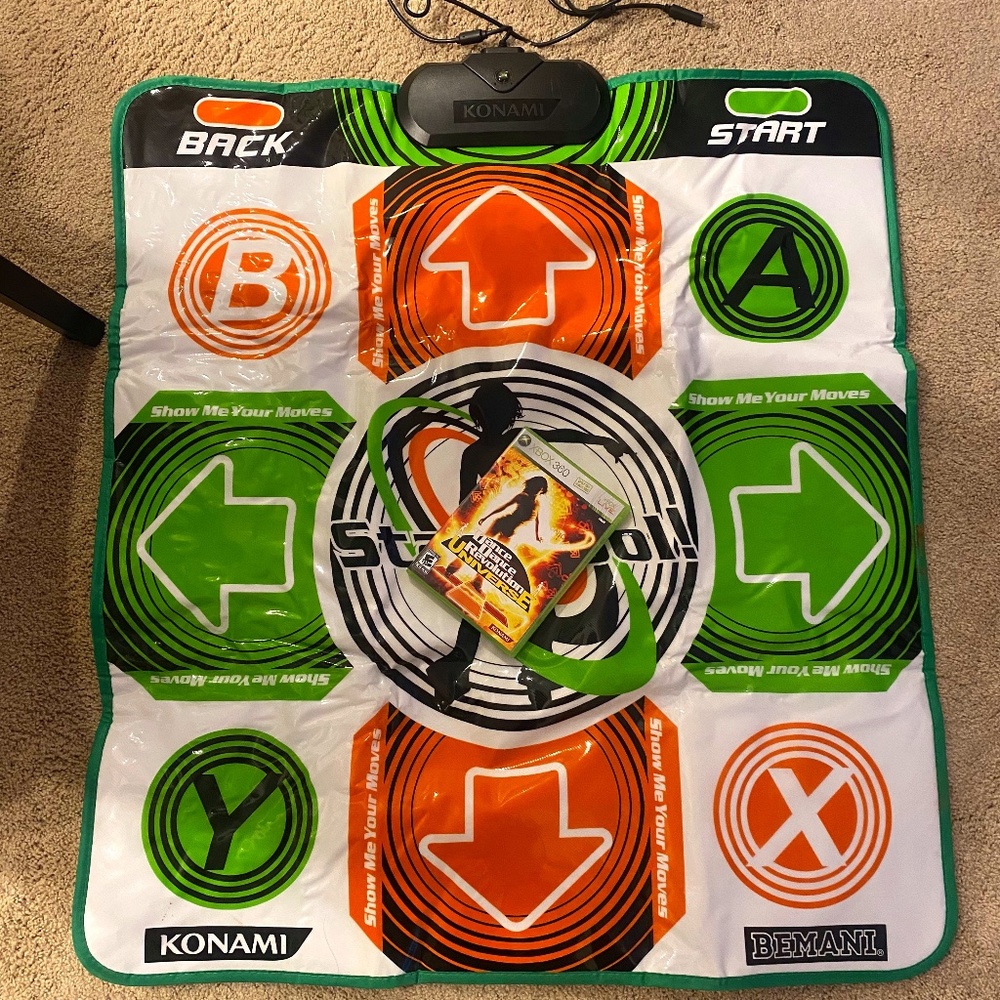 Dance Dance Revolution Universe XBOX 360 game and dancing mat bundle